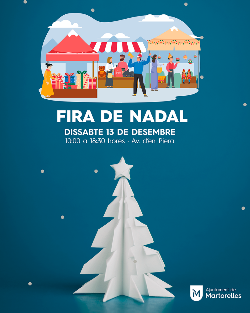 Cartell de Fira de Nadal a Martorelles