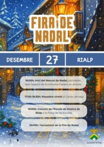 Fira de Nadal a Rialp cartell