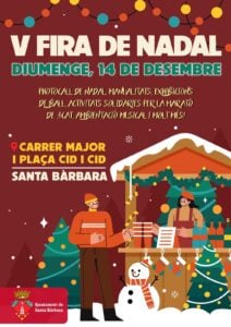 Fira de Nadal a Santa Bàrbara cartell