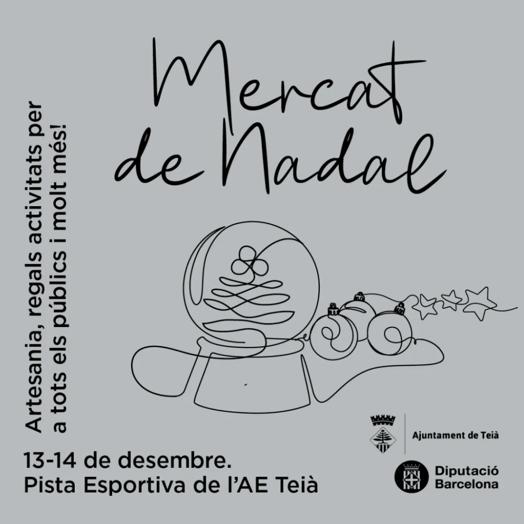 Cartell de Fira de Nadal a Teià