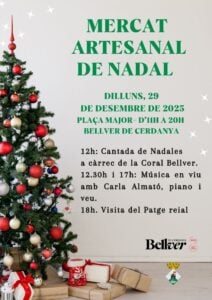 Mercat Artesanal de Nadal a Bellver de Cerdanya cartell