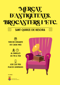 Mercat d'antiguitats, brocanters i etc. a Sant Quirze de Besora