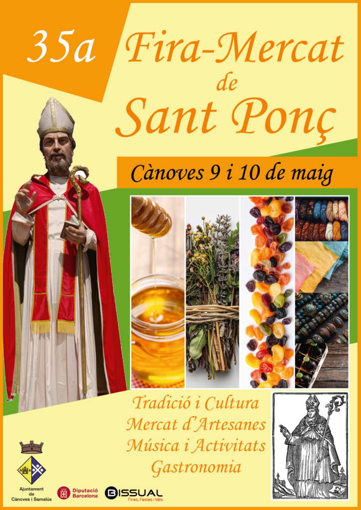 Cartell de Fira-Mercat de Sant Ponç de Cànoves i Samalús