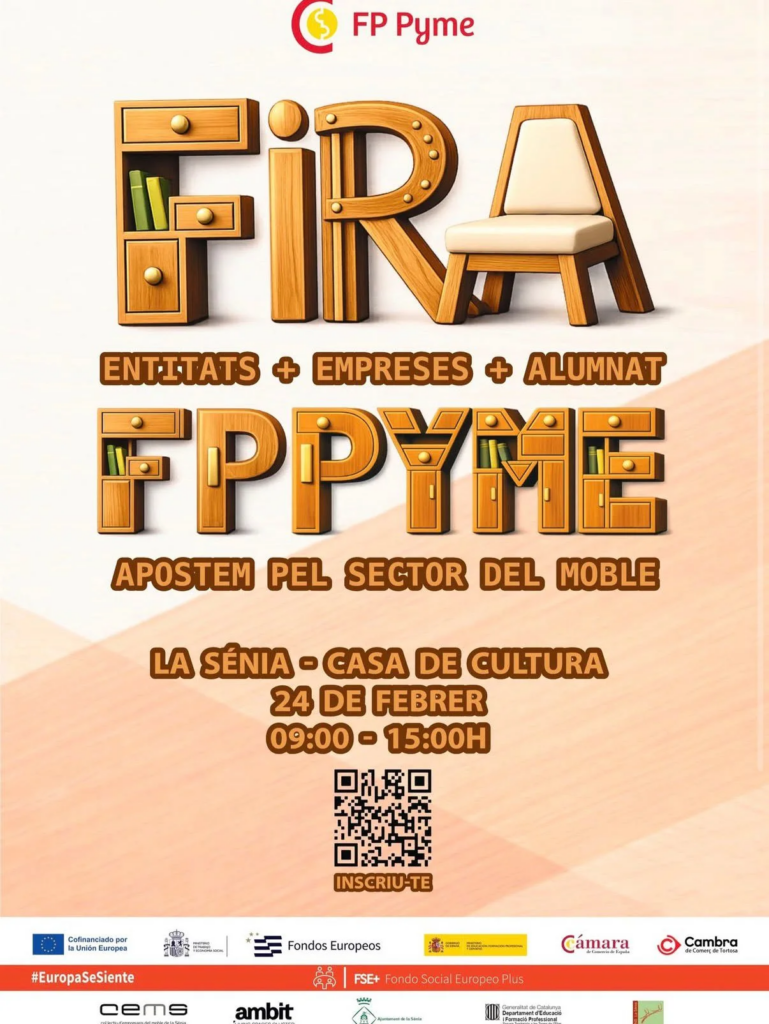 Cartell de Fira FP Pyme a la Sénia