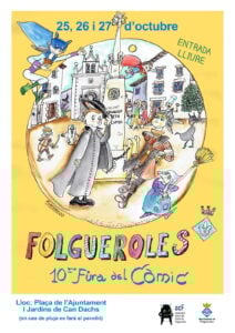 Fira del Còmic a Folgueroles cartell