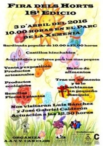 Fira dels Horts a Ripollet cartell