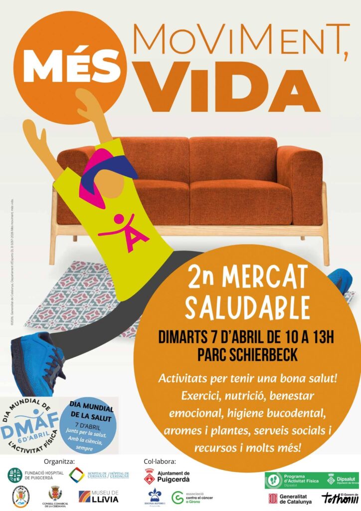 Cartell de Mercat Saludable a Puicerdà