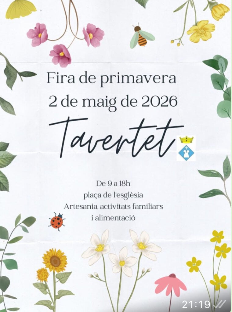Cartell de Fira de Primavera a Tavertet