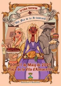 Fira Tasta'm i Fira de la Il·lustració a Almacelles cartell