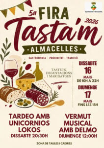 Fira Tasta'm i Fira de la Il·lustració a Almacelles cartell 2026