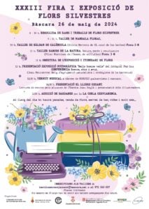 Fira i Exposició de Flors Silvestres a Bàscara cartell