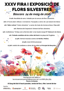 Fira i Exposició de Flors Silvestres a Bàscara cartell