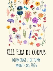 Cartell Fira de Corpus a Mont ras