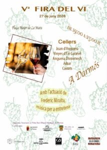 Cartell Fira del vi a Darmós