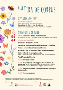 Fira de Corpus a Mont ras cartell