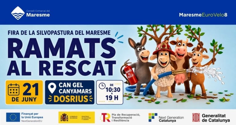 Ramats al rescat, Fira de la silvopastura del Maresme a Can Gel banner
