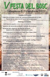 Festa del Bosc de Vallespinosa a Pontils cartell