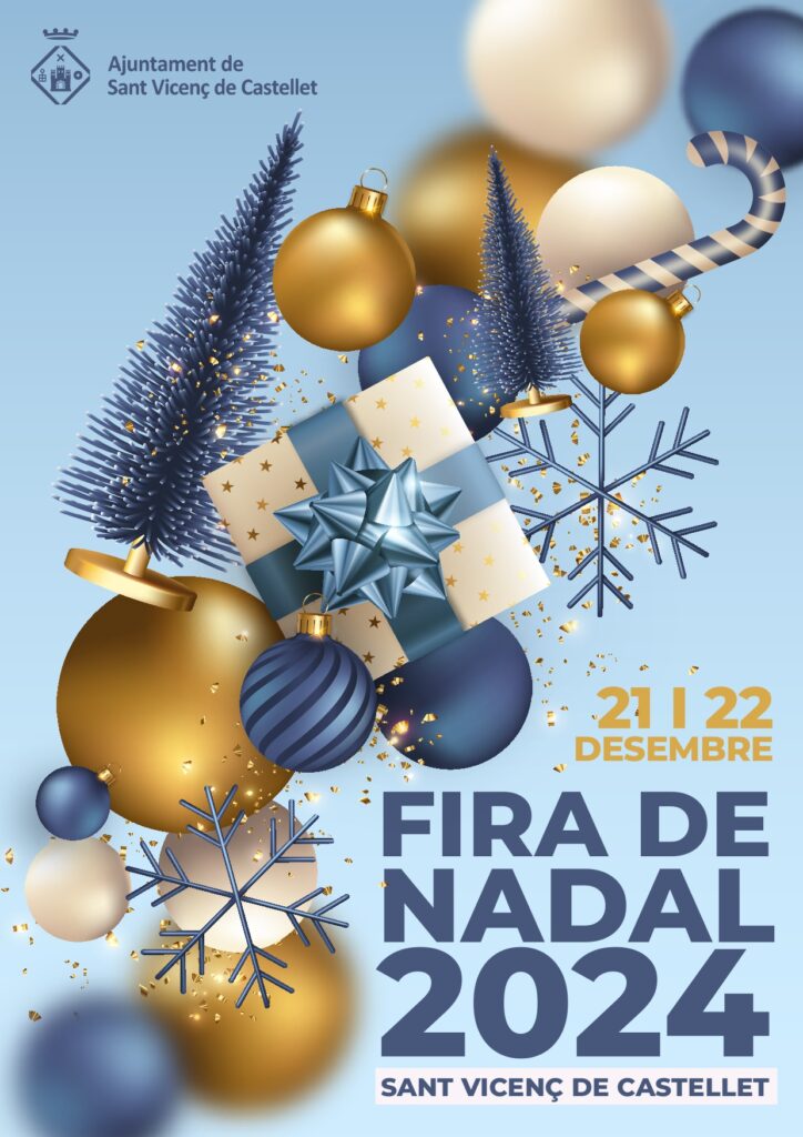 Cartell de Fira de Nadal de Sant Vicenç de Castellet
