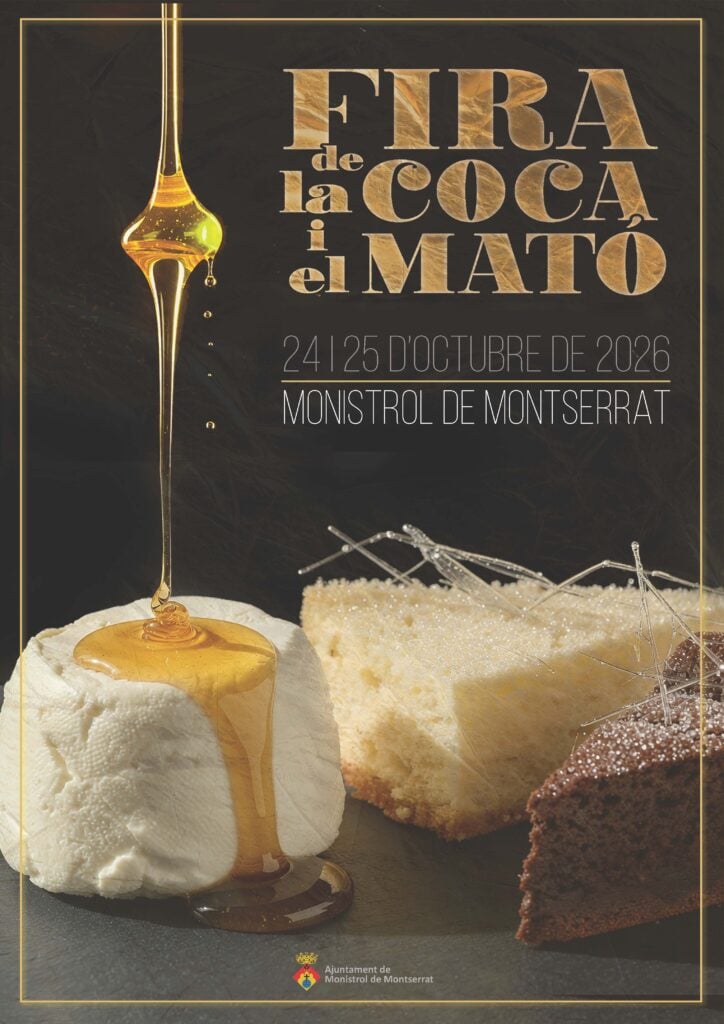 Cartell de Fira de la Coca i el Mató a Monistrol de Montserrat