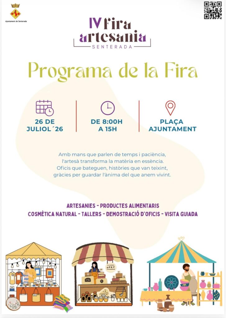Cartell de Fira Artesania a Senterada