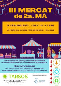 Mercat de segona a Taradell cartell