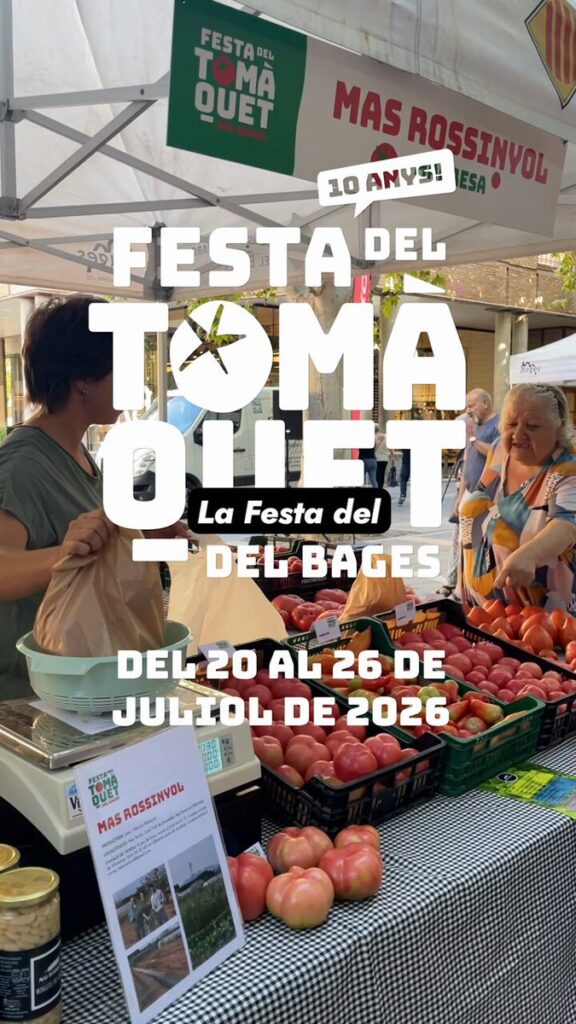 Cartell de Festa del Tomàquet del Bages a Manresa