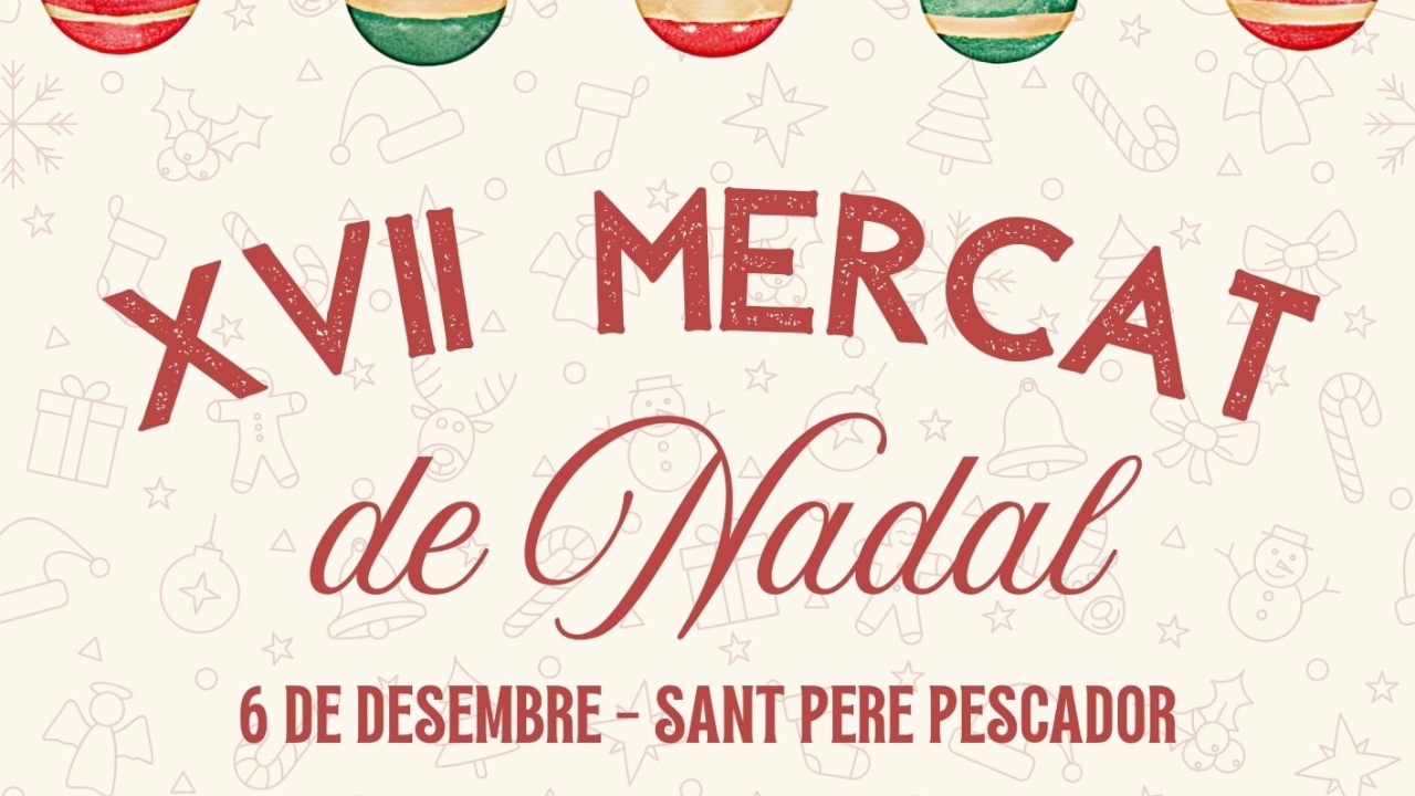 Mercat de nadal a sant pere pescador portada