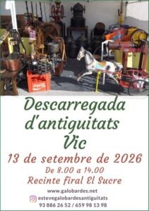 Descarregada d antiguitats a vic cartell