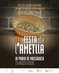 Festa de l ametlla a la pobla de massaluca cartell