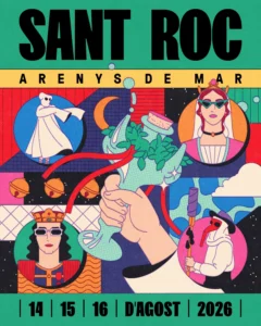 Festa de sant roc a arenys de mar cartell