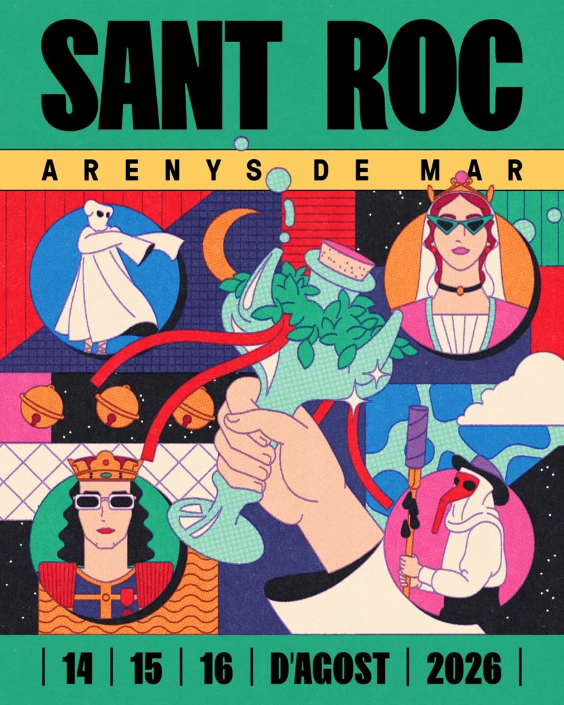 Cartell de Festa de Sant Roc a Arenys de Mar