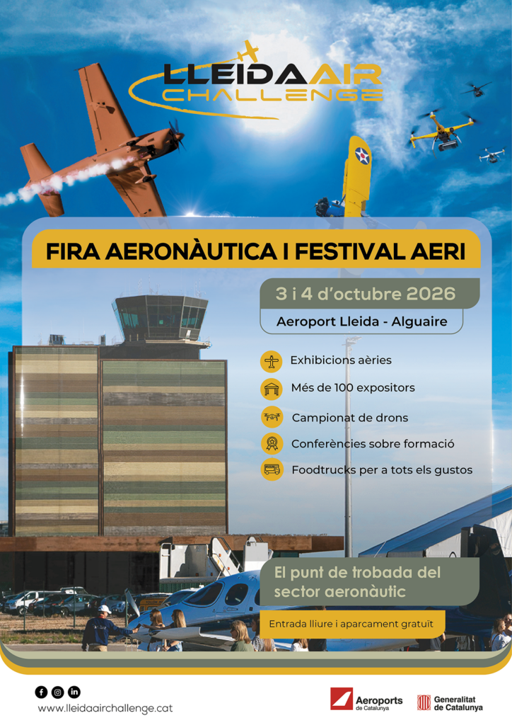 Cartell de Fira Aeronàutica LleidaAirChallenge a Alguaire