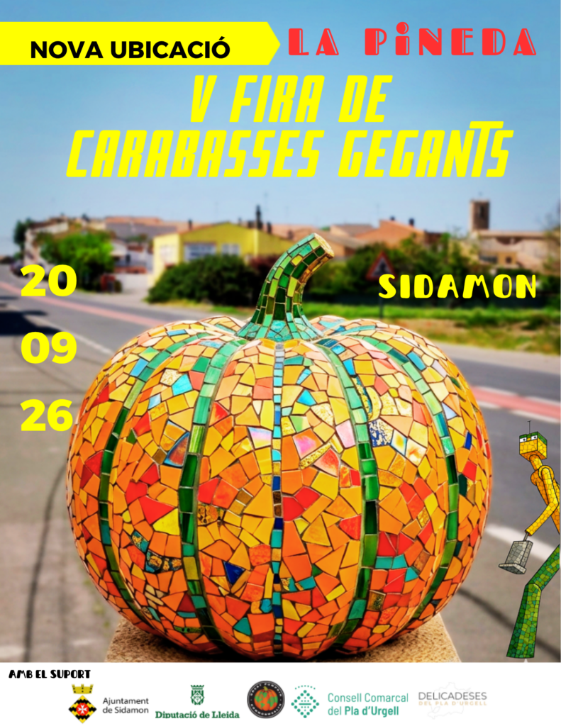 Cartell de Fira de Carabasses Gegants a Sidamon