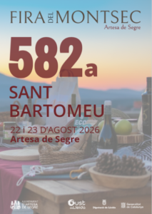 Fira de sant bartomeu a artesa del segre fira del montsec cartell