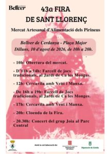 Fira de sant llorenc a bellver de cerdanya cartell