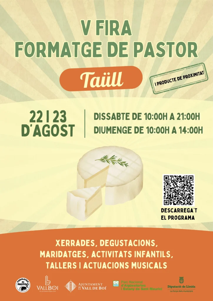 Cartell de Fira del Formatge de Pastor a Taüll