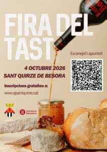 Fira del tast a sant quirze de besora cartell