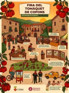 Fira del tomaquet de copons a copons cartell