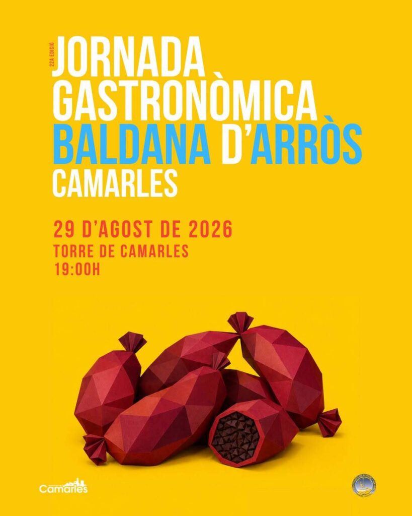Cartell de Jornada Gastronòmica de la Baldana d’Arròs a Camarles