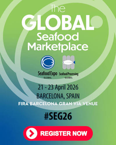 Cartell de Seafood Expo Global & Seafood Processing Global a l’Hospitalet de Llobregat