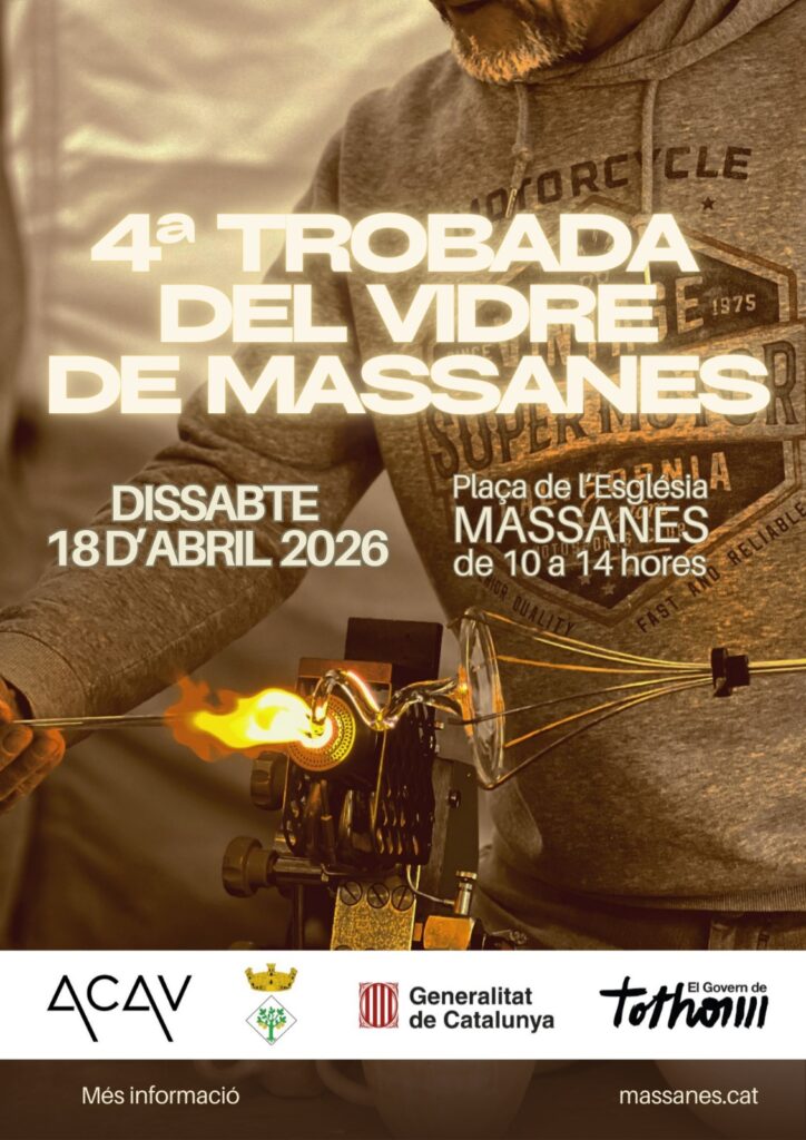 Cartell de Trobada del Vidre a Massanes