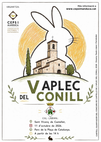 Cartell de Aplec del Conill a Sant Vicenç de Castellet
