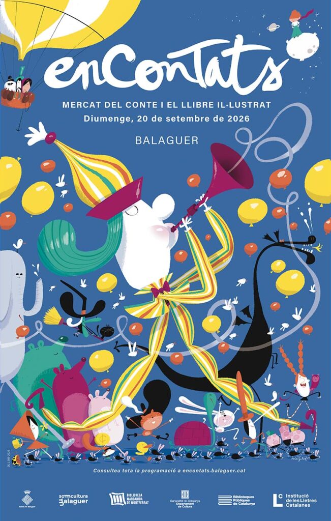 Cartell de Encontats. Mercat del conte infantil a Balaguer