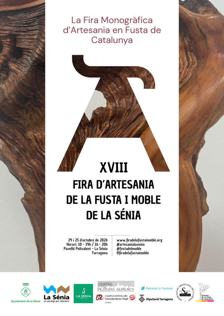 Cartell de Fira d’Artesania de la Fusta i el Moble a La Sènia