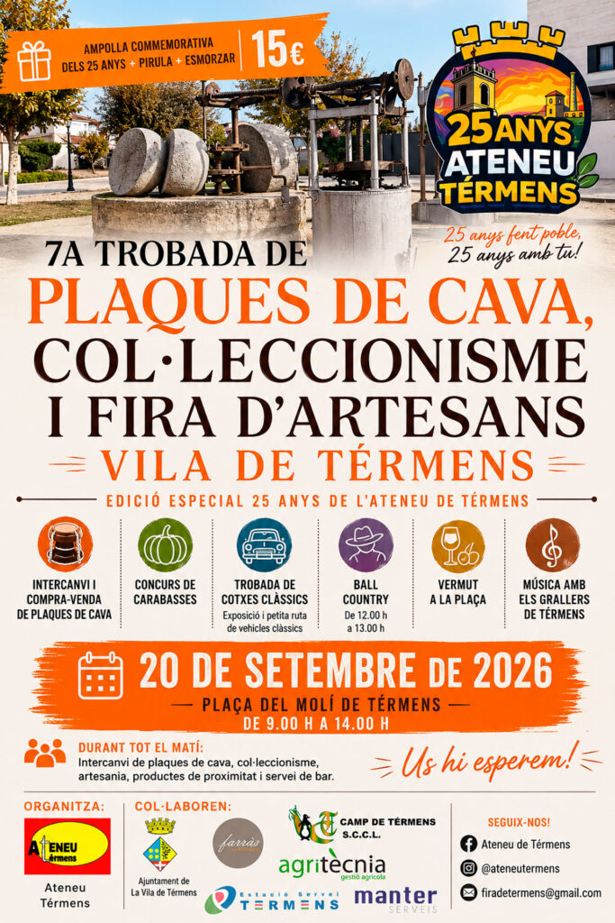 Cartell de Fira d’artesania i col·leccionisme a Térmens