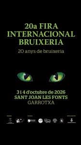 Cartell de Fira de la bruixeria a Sant Joan Les Fonts