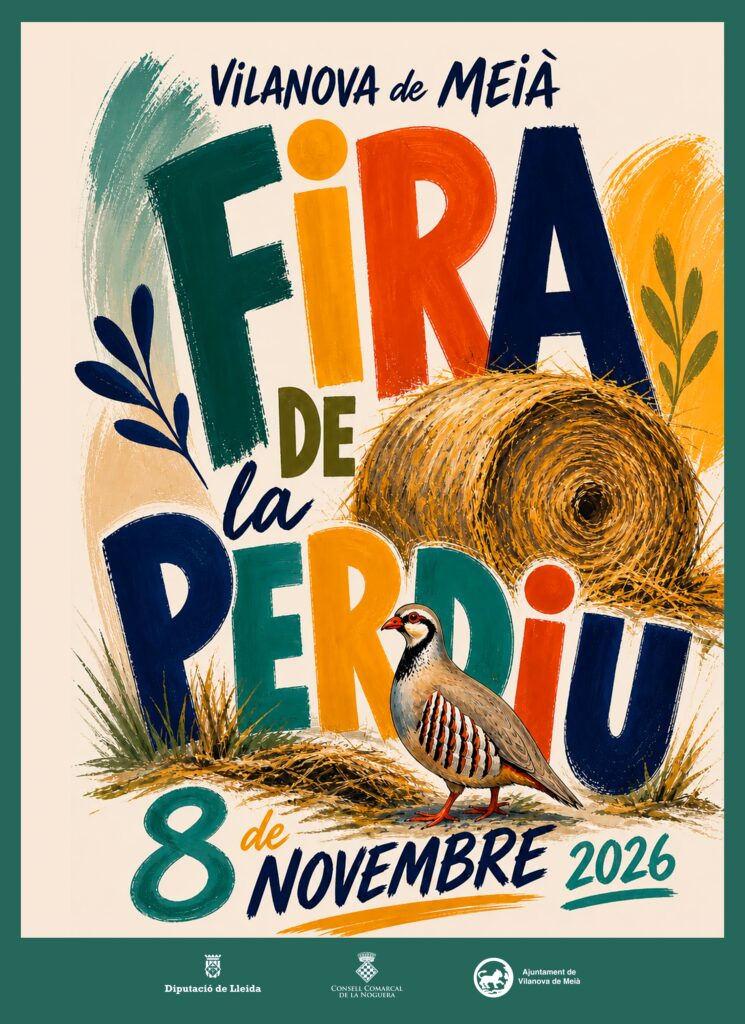 Cartell de Fira de la Perdiu a Vilanova de Meià
