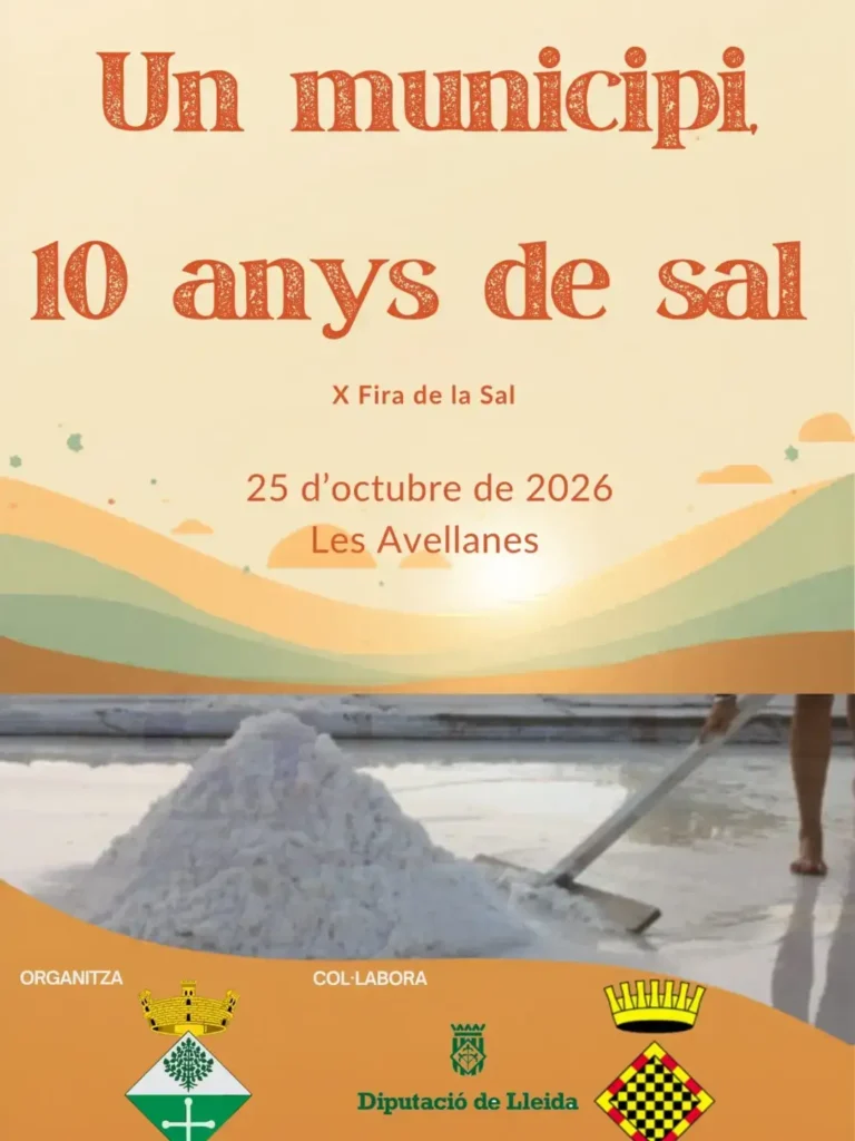 Cartell de Fira de la Sal a Les Avellanes i Santa Linya