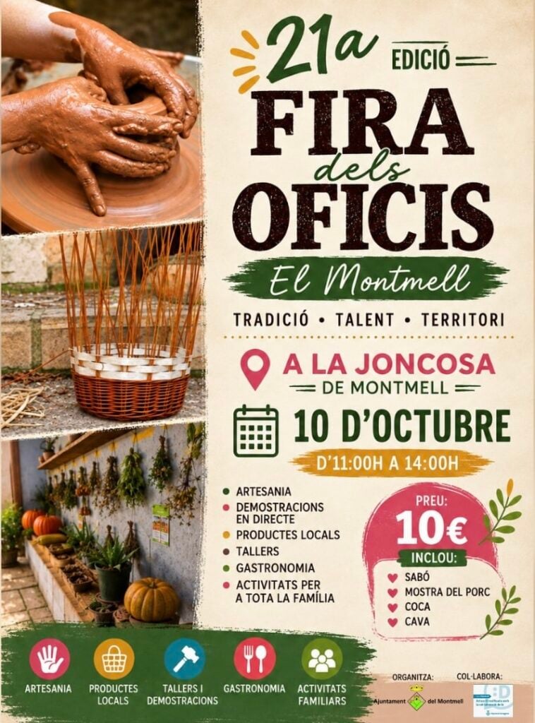 Cartell de Fira dels oficis a Montmell