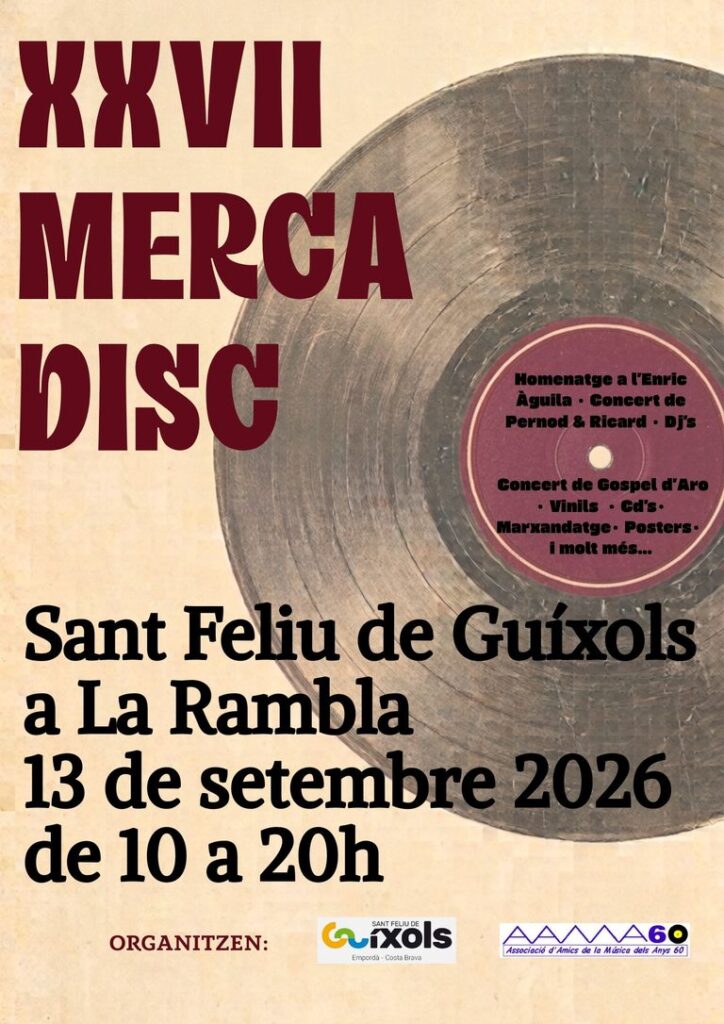 Cartell de Mercadisc a Sant Feliu de Guíxols